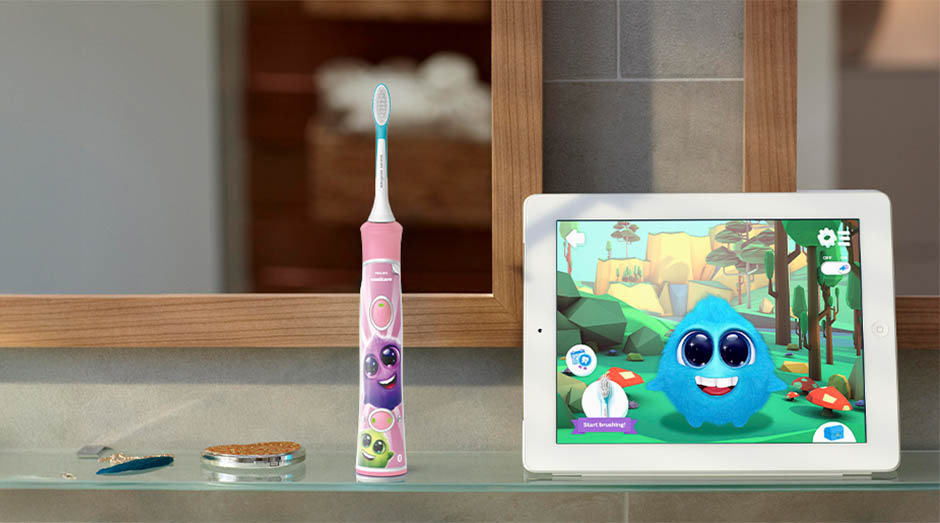 Zubná kefka Philips Sonicare For Kids HX6352/42 ružová Philips HX6352/42 Sonicare For Kids