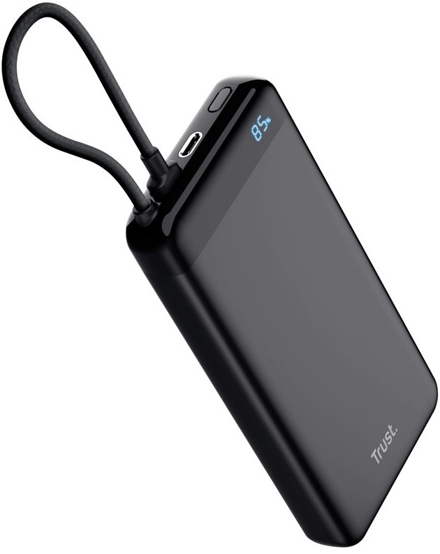 Powerbanka Trust Fiera s kapacitou 20000 mAh as káblom