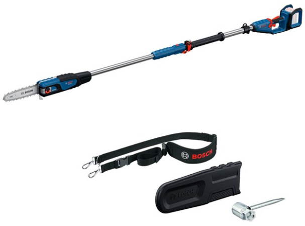 Akumulátorová vyvetvovacia píla Bosch Professional GKE 18V-25 TP s teleskopickou tyčou a príslušenstvom