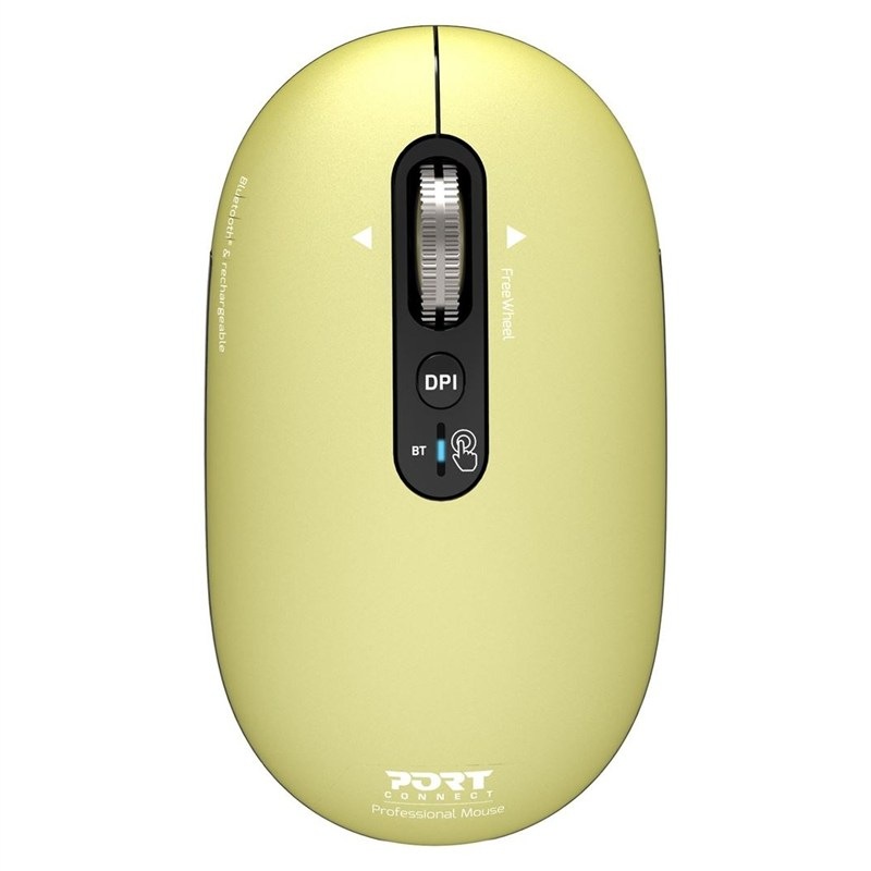 Myš PORT CONNECT Pure MAC žltá