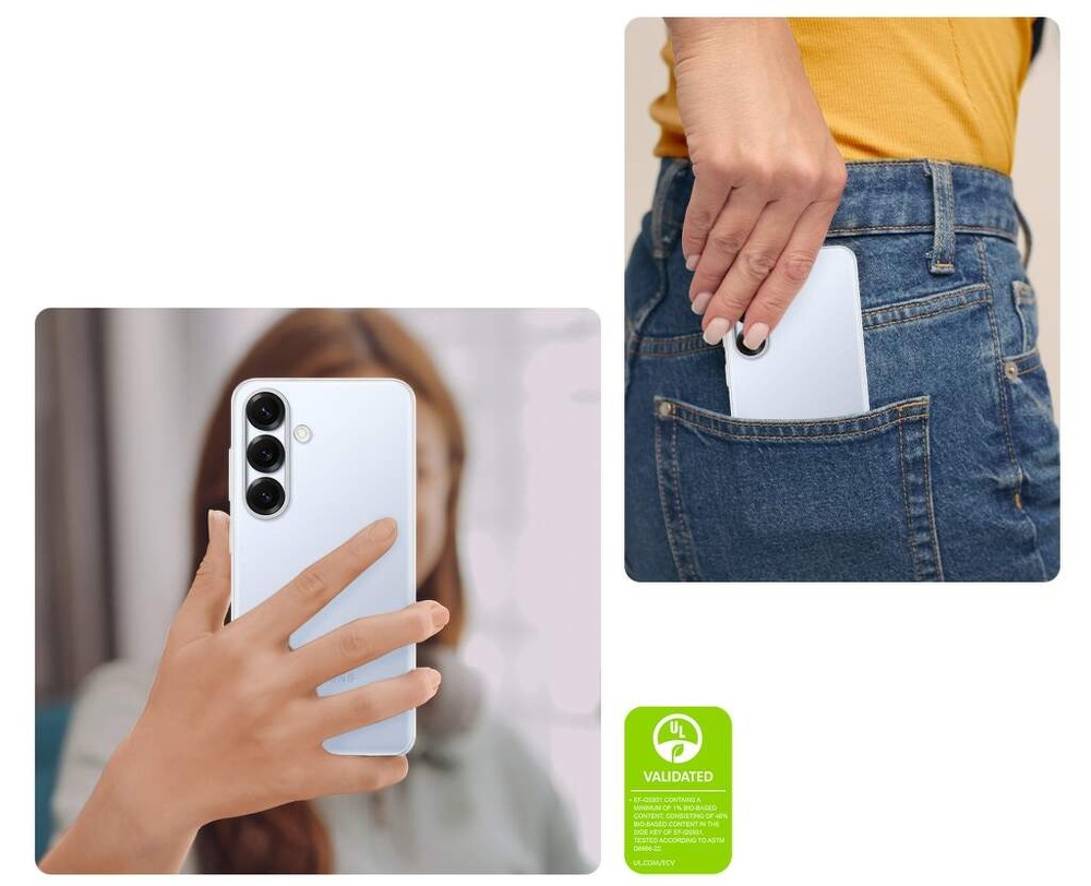 Kryt na mobil Samsung Clear na Galaxy S25 priehľadný