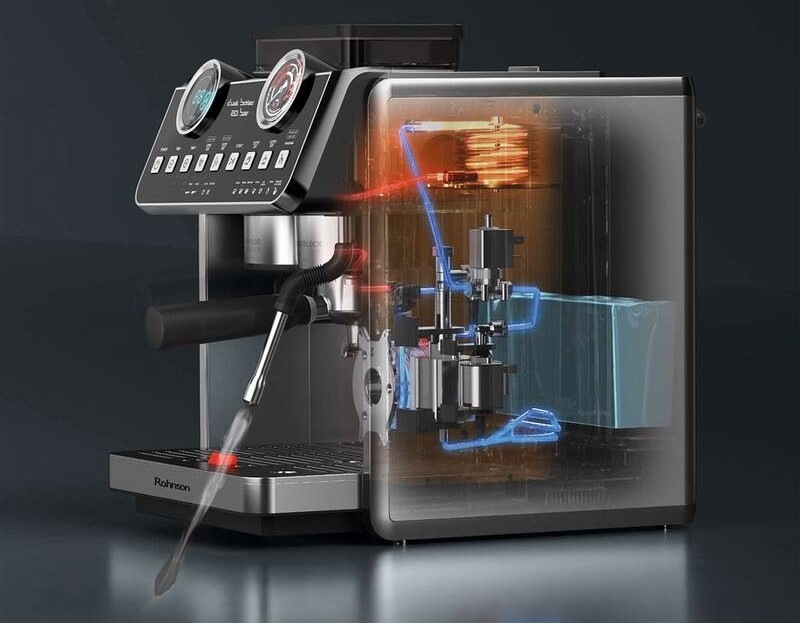 Pákový kávovar Rohnson R-98200 Dual Boiler 20 bar nerez Pákový kávovar Rohnson R-98200 Dual Boiler 20 bar nerez