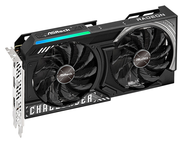 Grafická karta ASRock AMD Radeon RX 9060 XT Challenger 16GB OC čierna Grafická karta ASRock AMD Radeon RX 9060 XT Challenger 16GB OC s dvojicou ventilátorov