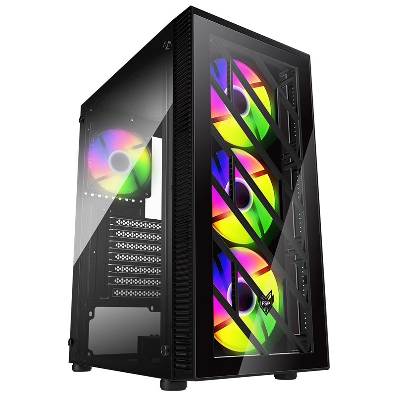 Case Fortron CMT192 - čierna farba