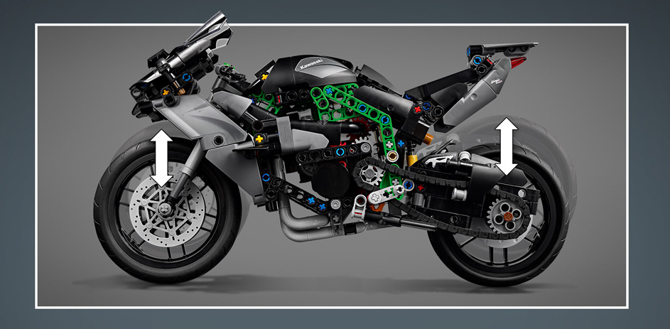 Stavebnica LEGO® Technic 42170 Motorka Kawasaki Ninja H2R Stavebnica z 643 dielikov poteší školákov od 10 rokov a vďaka aplikácii LEGO Builder uľahčí stavanie aj spoznávanie techniky.