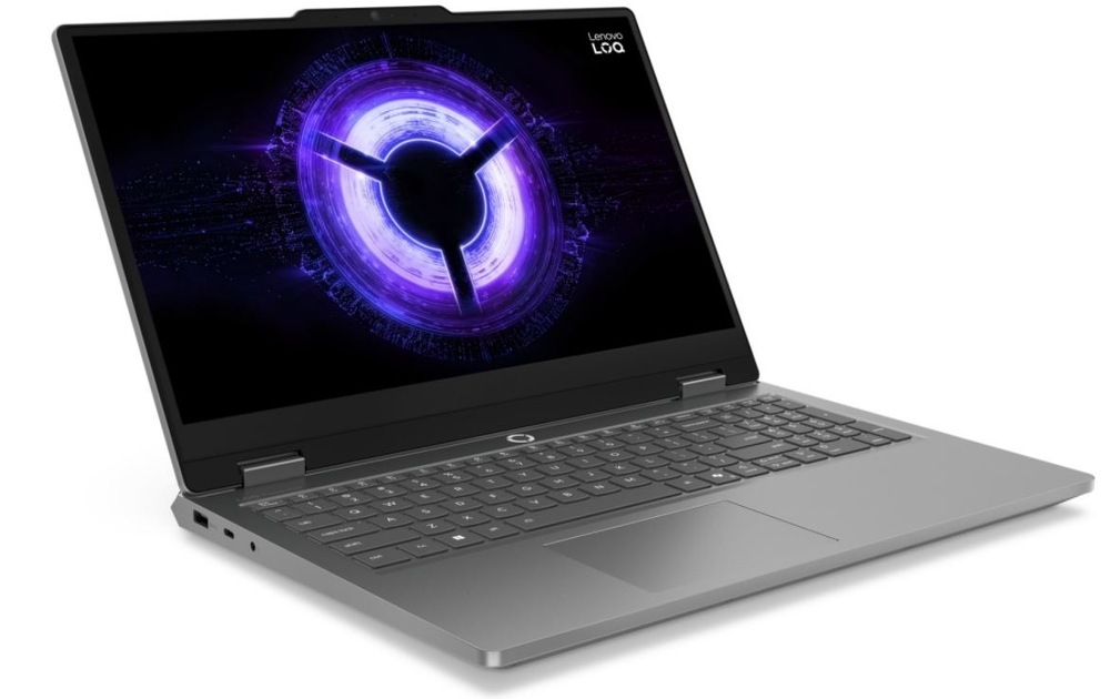Notebook Lenovo LOQ Essential 15IRX11 v šikmom pohľade