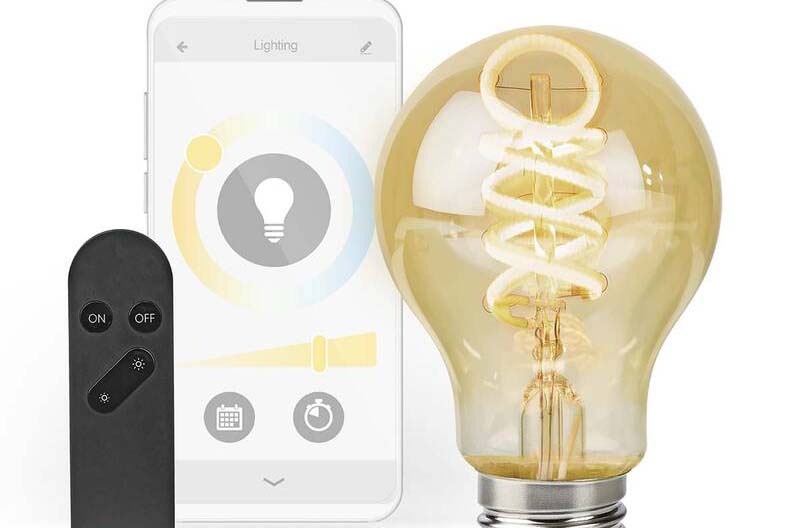 Inteligentná žiarovka Nedis SmartLife klasik, Wi-Fi, E27, 360 lm, 4.9 W, Teplá - studená biela