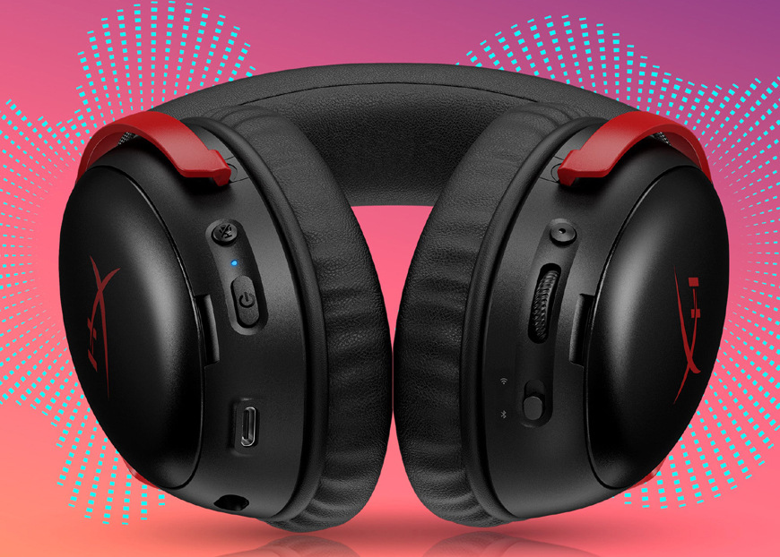 Headset HyperX Cloud III S Wireless čierny/červený