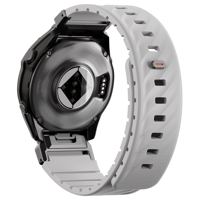 Remienok Uniq Fluo magnetický na Garmin SmartWatch Quick Release/QuickFit 22mm - sivý