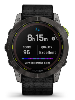 Inteligentné hodinky Garmin Enduro 2 PRO Sapphire Solar - Carbon Gray Titanium/ Black UltraFit Nylon Band