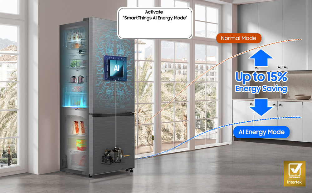 Chladnička s mrazničkou Samsung RB53DG706BS9EO strieborná Samsung RB53DG706BS9EO, NoFrost