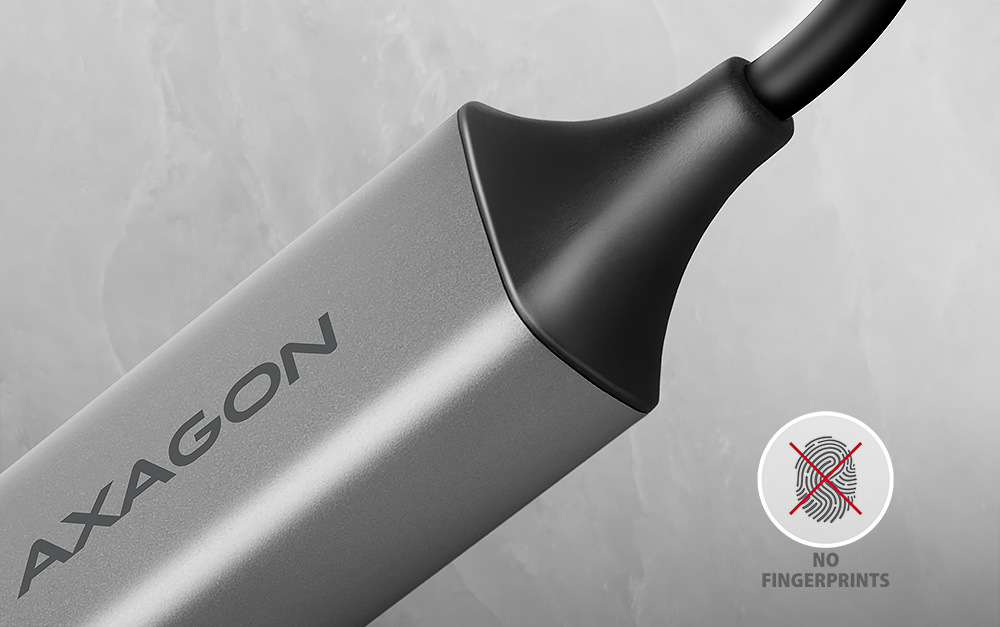 Sieťová karta Axagon USB-C 3.2 Gen 1 - Gigabit Ethernet sivá