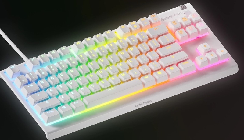 Klávesnica SteelSeries Apex 3 TKL US biela