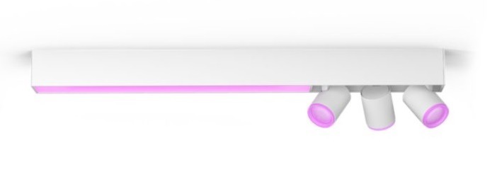 Bodové svietidlo Philips Hue Centris White and Color Ambiance 3 Spot biele