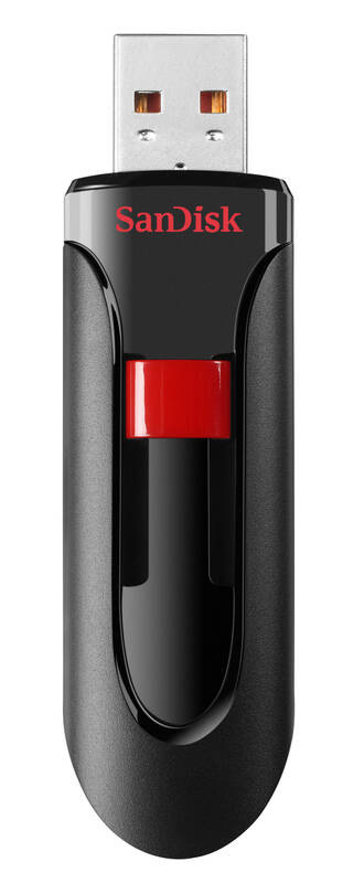 USB flashdisk SANDISK Cruzer Glide 64GB čierny/červený USB flashdisk SANDISK Cruzer Glide 64GB čierny/červený