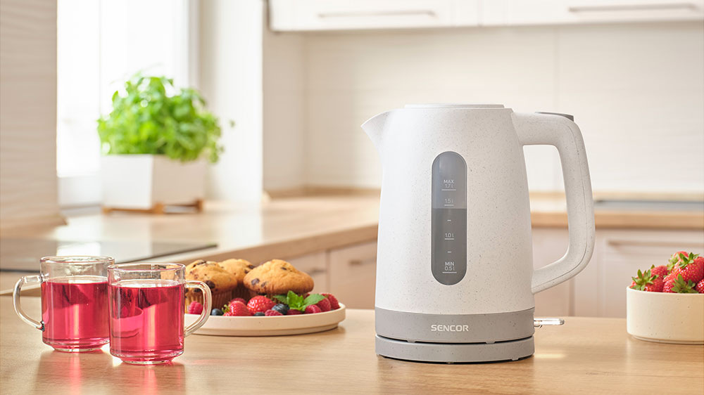 Rýchlovarná kanvica Sencor SWK 1738WH, 1,7 l biela Bezpečná a v modernom štýle