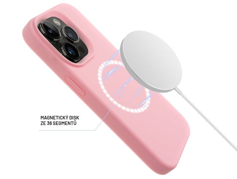 Kryt na mobil FIXED MagFlow s podporou MagSafe na Apple iPhone 14 Pro ružový Kryt na mobil FIXED MagFlow s podporou MagSafe na Apple iPhone 14 Pro ružový