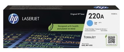 Toner HP 220A, 1800 strán azúrová farba