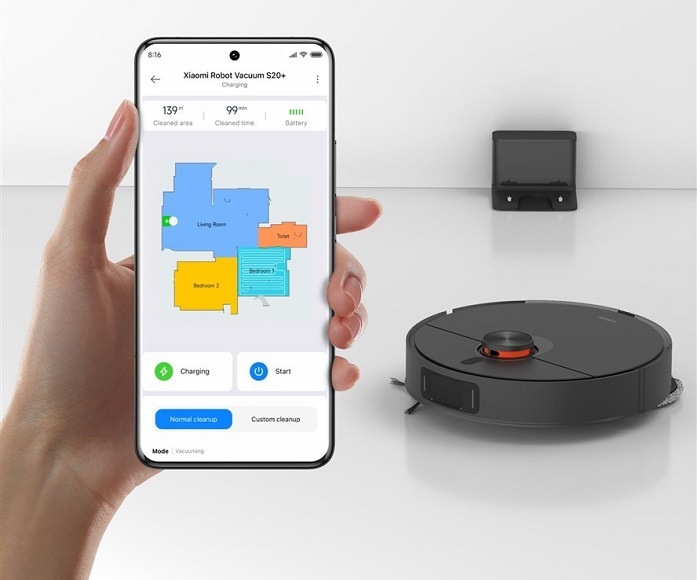 Robotický vysávač Xiaomi Robot Vacuum S20+ White EU Robotický vysávač Xiaomi Robot Vacuum S20+ White EU