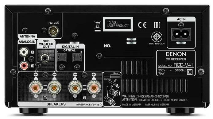 Mikro HiFi systém Denon RCD-M41 čierny Mikro HiFi systém Denon RCD-M41 čierny