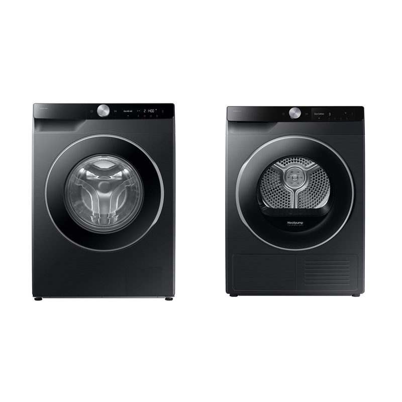 Set práčka Samsung WW90DG6U25LBU4 čierna farba + sušička DV90DG6845LBU4 čierna farba