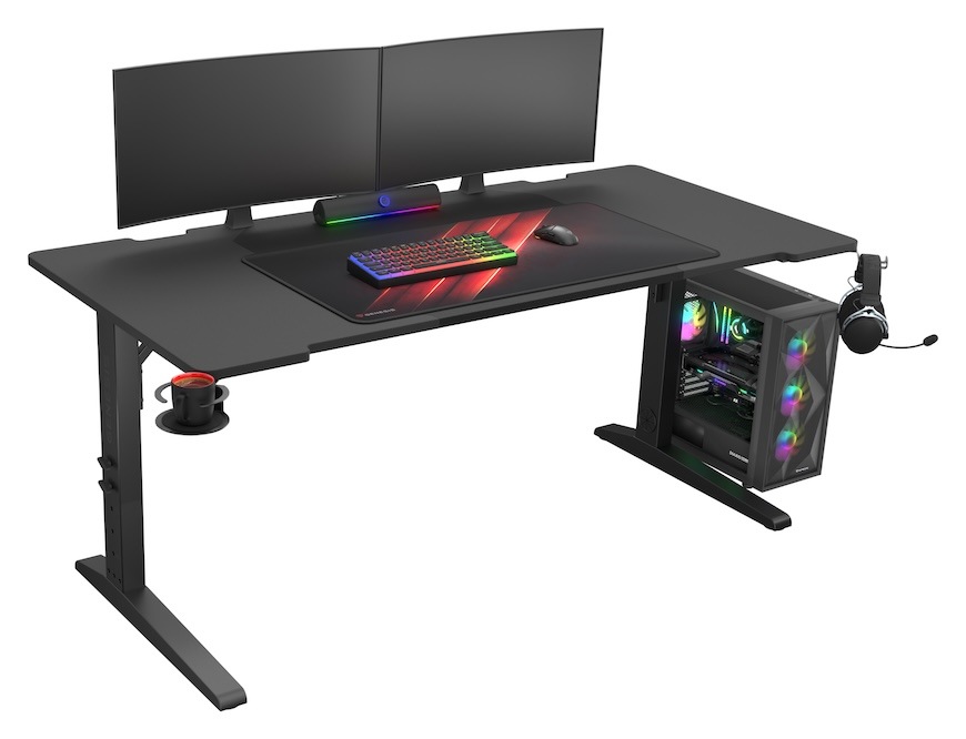 Herný stôl Genesis HOLM MODULAR 180, RGB čierny