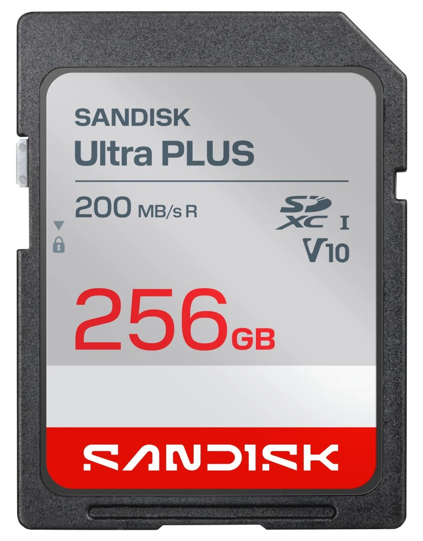 Pamäťová karta SanDisk Ultra Plus SDXC s rozhraním UHS-I a vysokou rýchlosťou čítania