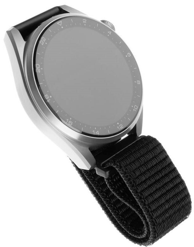 Remienok FIXED Nylon Strap so šírkou 22mm pre smartwatch čierny