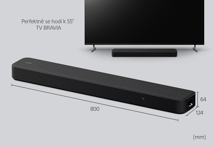 Soundbar Sony HT-S2000 čierny Rozmery soundbaru Sony HT-S2000