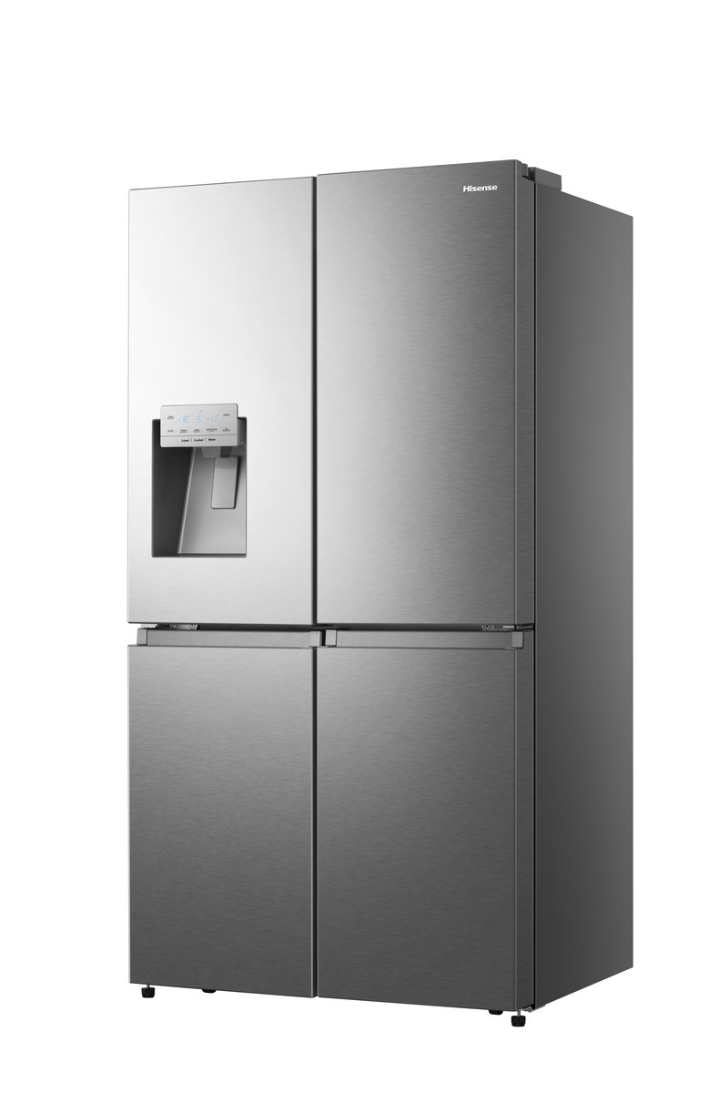 Americká chladnička Hisense RQ760N4AIE NoFrost, šedá