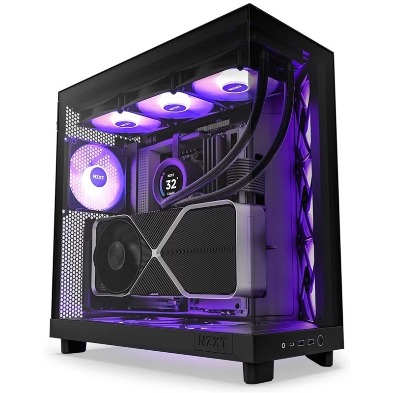 Case NZXT H6 Flow RGB čierna