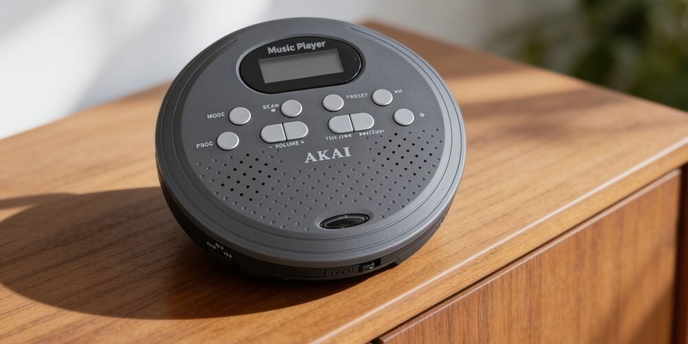 Discman AKAI ACDP-200 Plus čierny Discman Akai
