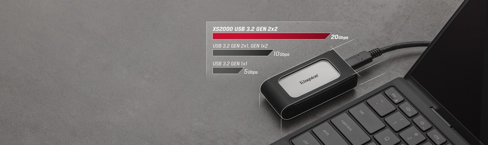 SSD externý Kingston XS2000 500GB strieborný SSD externý Kingston XS2000 500GB strieborný