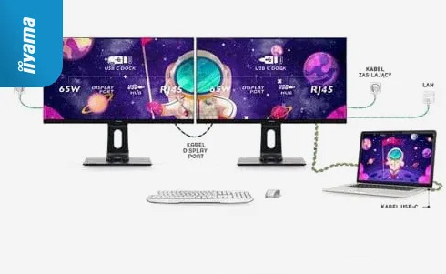 Monitor IIYAMA ProLite XUB2497HSN-W2 biely Monitor IIYAMA ProLite XUB2497HSN-W2 biely