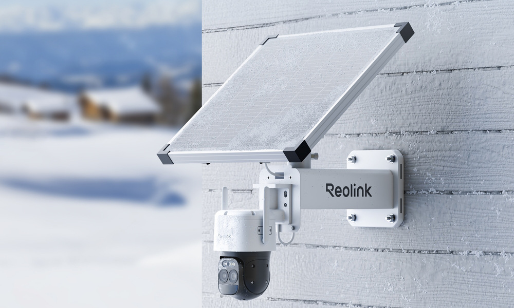 IP kamera Reolink Trackmix Series G790 + Solar Panel Plus batériová 4G biela IP65 konštrukcia a prevádzka -20 až 55 ° C spolu so solárnym napájaním zaisťujú celoročnú prevádzku.