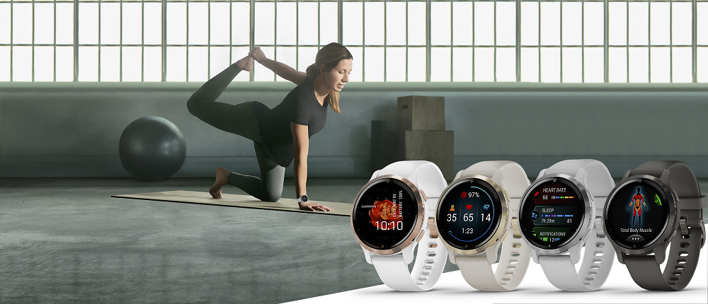 Inteligentné hodinky Garmin Venu 2S - Rose Gold/White Silicone Band Inteligentné hodinky Garmin Venu 2S - Rose Gold/White Silicone Band
