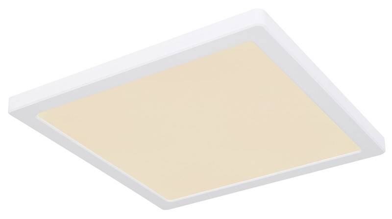 LED stropné svietidlo GLOBO Lasse, štvorec, 29 cm, LED, 24W biele