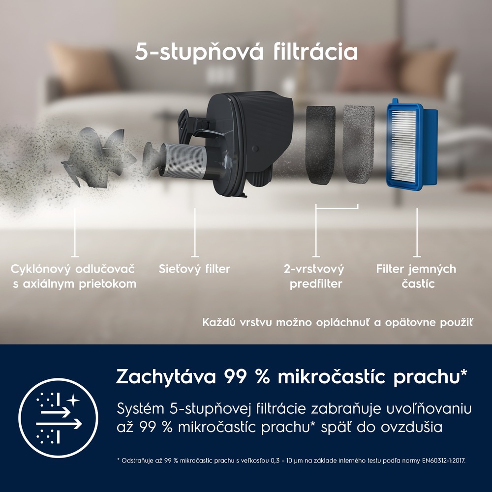 Tyčový vysávač Electrolux 500 WET ES52B25WET