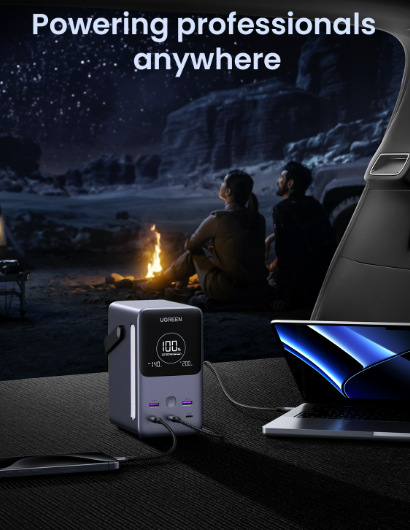 Powerbank UGREEN 48000mAh 300W - strieborná