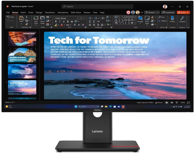 Lenovo ThinkVision T27QD-40, čierna
