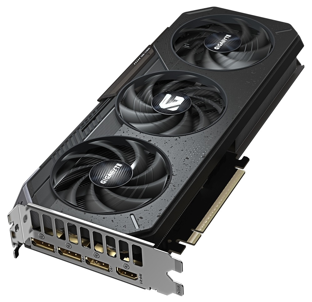 Grafická karta GIGABYTE GeForce RTX 5060 GAMING OC 8G s tromi ventilátormi, čierna farba