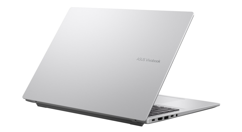 Pootvorený notebook Asus Vivobook 16 zozadu