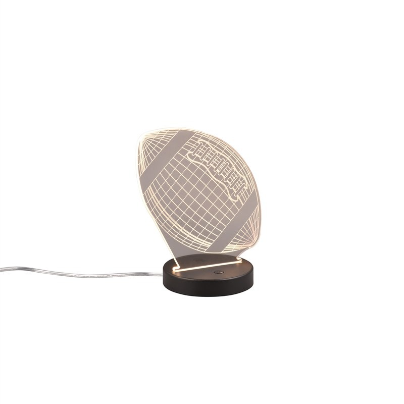 Stolná lampička Reality FOOTBALL Table lamp čierna