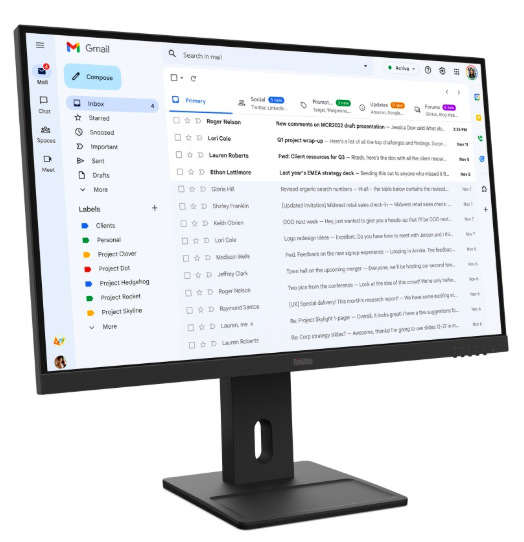 Monitor Lenovo ThinkVision E27-40 čierny Monitor Lenovo ThinkVision E27-40 27", WLED podsvietenie, IPS panel, 4ms, 1500: 1, 300cd/m2, 1920 × 1080 Full HD, - čierny
