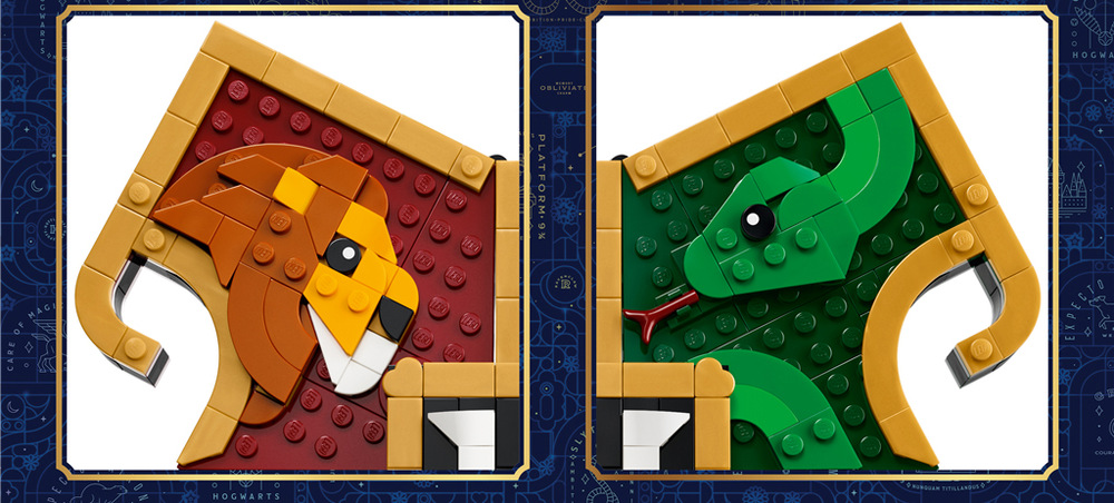 Po zostavení 545 kociek LEGO môžete erb umiestniť na podstavec a vystaviť ho ako pôsobivú dekoráciu.