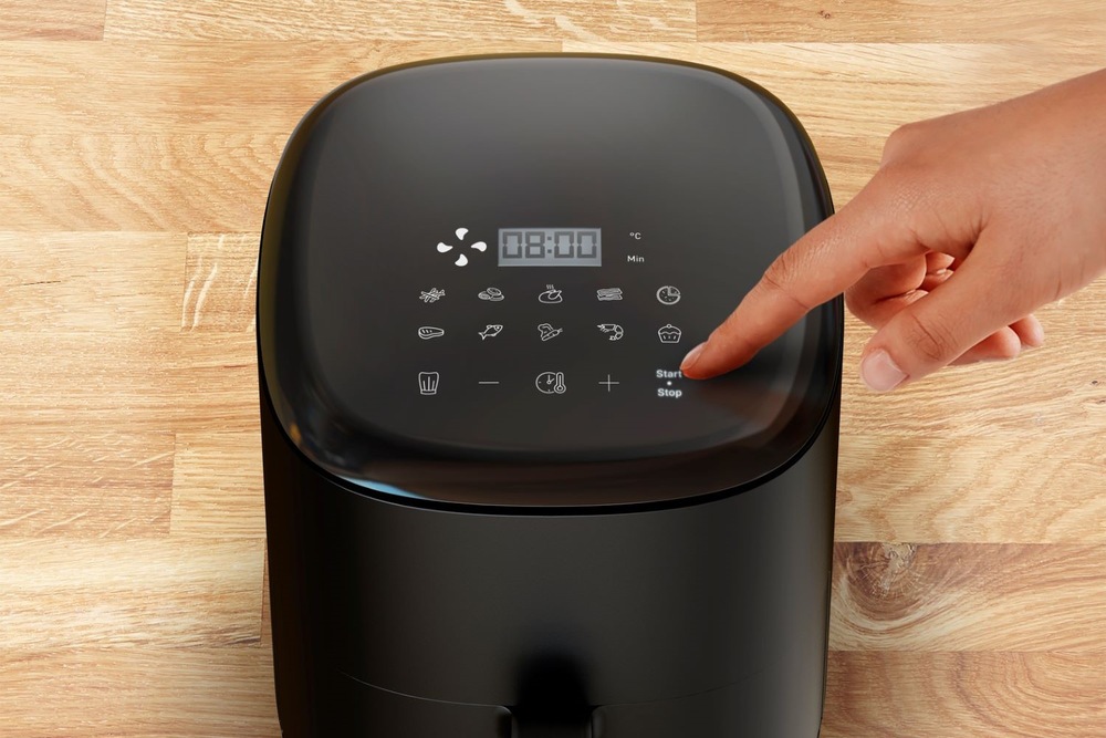Fritéza teplovzdušná Tefal EY145810 Easy Fry Compact čierna