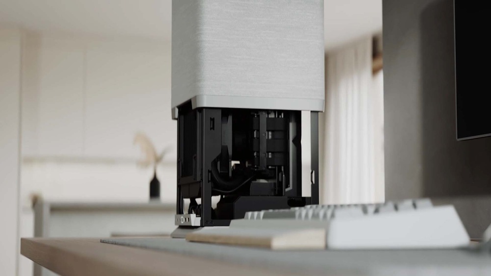 Case FRACTAL DESIGN Mood čierna FRACTAL DESIGN Mood Light Gray