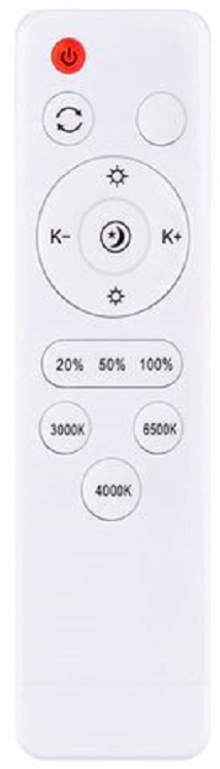 LED stropné svietidlo Solight WO8013 CALA 48W Diaľkový ovládač pre stropné svietidlo Solight WO8013 CALA 48 W s nastavením jasu a teploty svetla