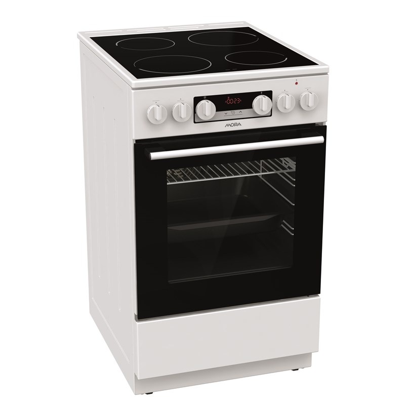 Sklokeramický sporák Mora C 5655 BW biely Sklokeramický sporák Mora C 5655 BW biely
