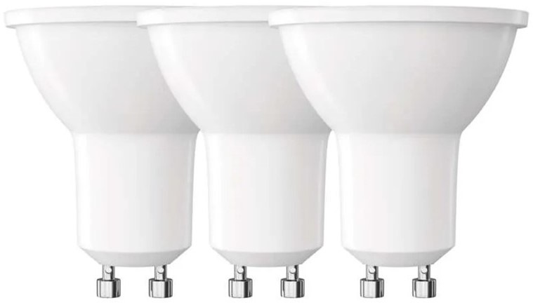 Žiarovka LED EMOS Classic MR16, GU10, 7W, teplá biela (3 ks)